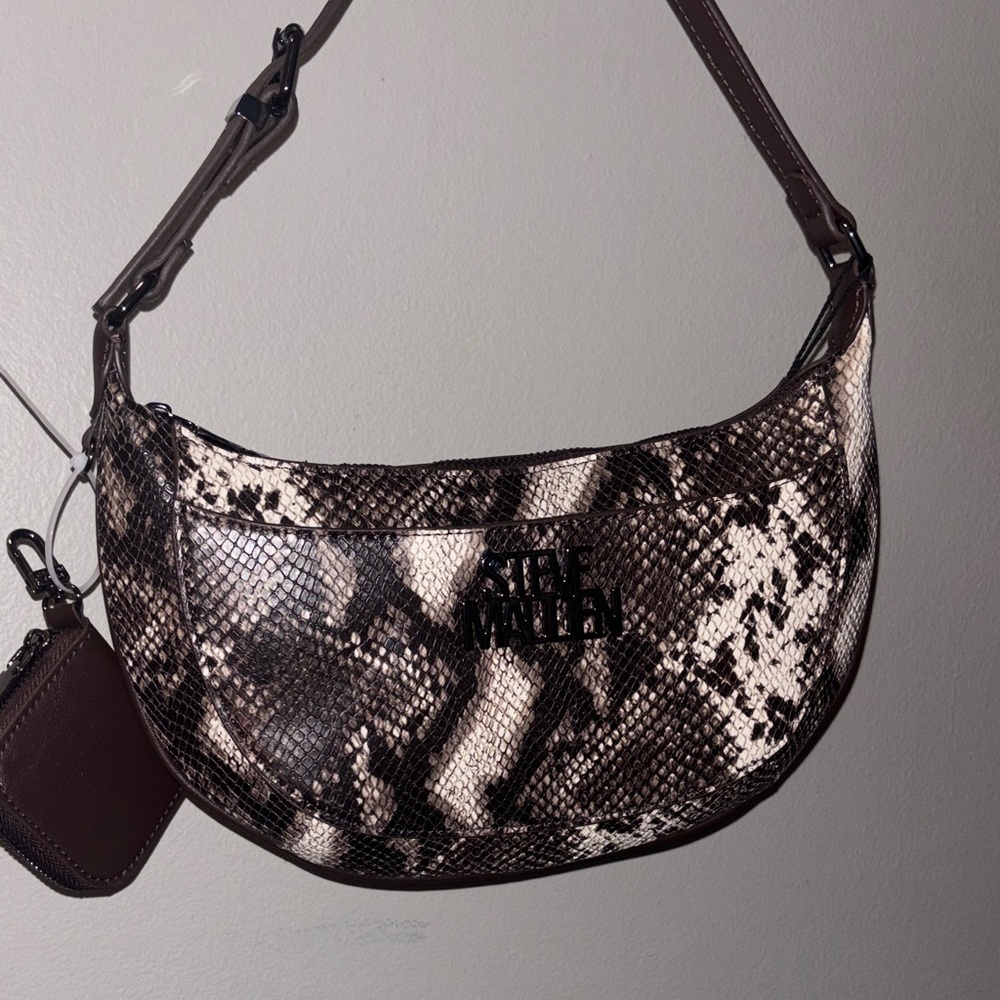 Steve Madden Snake Print Shoulder Bag